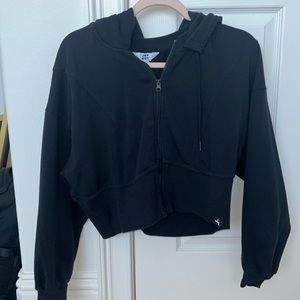 JoyLab Cropped Zip Up Hoodie